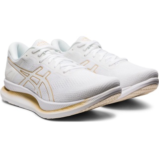 Asics Laufschuhe GlideRide (Dämpfung) weiss/gold Herren